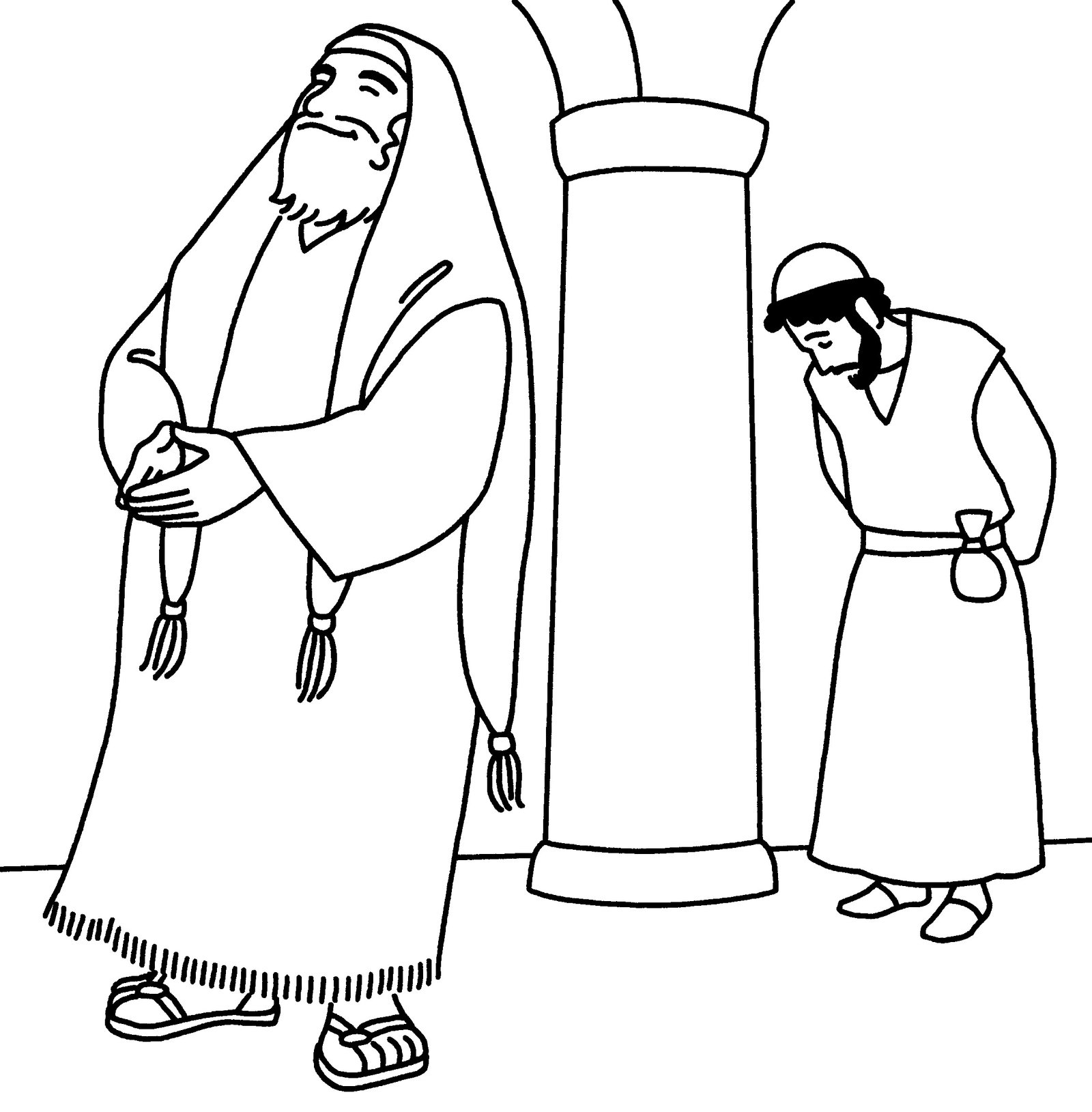 Притча о мытаре и фарисее для детей