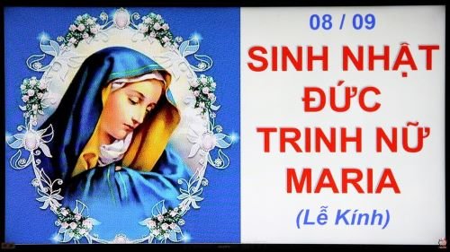 Tin Công Giáo 24h  Mừng Lễ sinh nhật Đức Maria ngày 89  Chúc mừng anh  chị em nhận Đức Maria làm quan thầy   Facebook