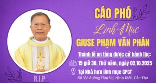 CÁO PHÓ: CHA GIUSE PHẠM VĂN PHÁN